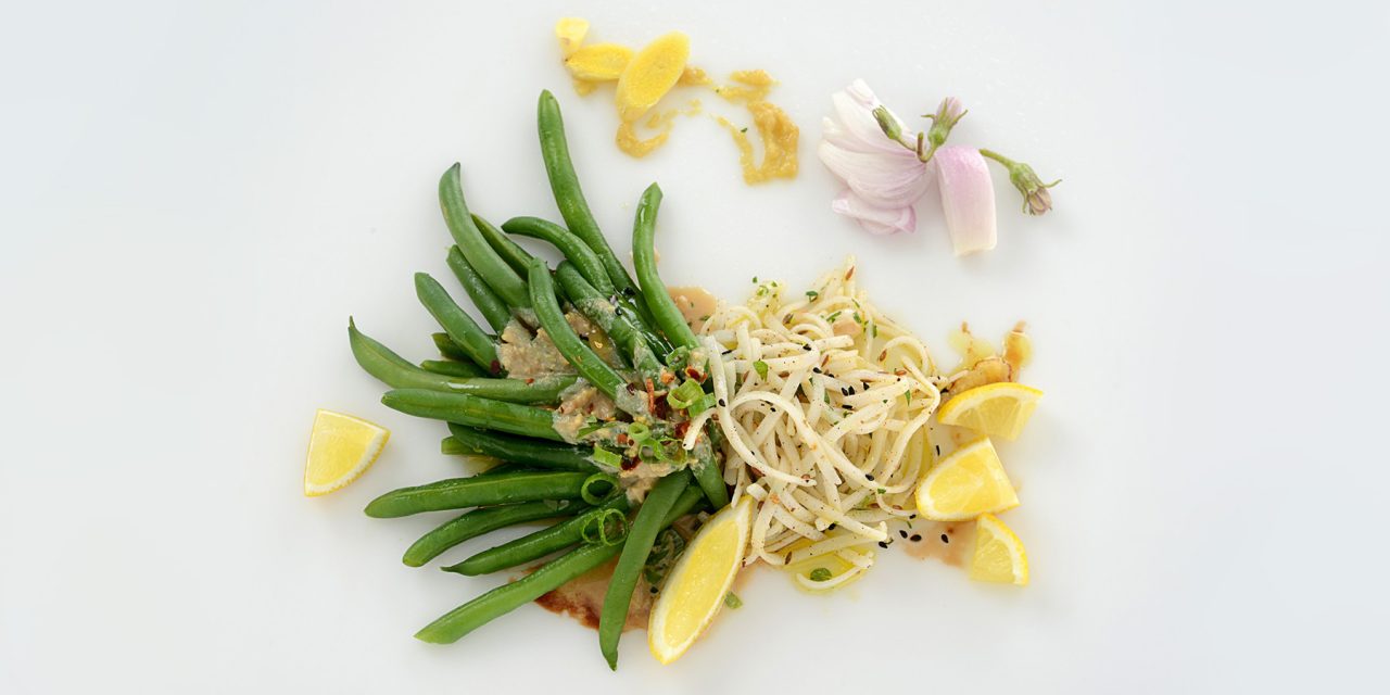 TAHINI AND HONEY INFUSED GREEN BEANS